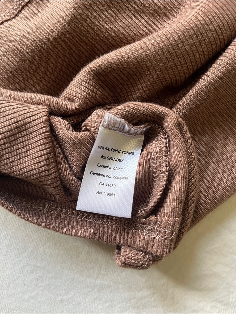 Gentle Fawn Ribbed T-Shirt - Picture 5 of 5
